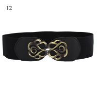 65cm Elastic Black Waistband Designer Luxury Brand Cummerband Dress Sweater Decorative Waist Seal Stretch Belts For Women 2022