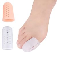 【CW】▪  2pcs Silicone Toe Cap Protector Cover Thumb Sleeve Corn Blisters Pain Tube Separator Correction Foot