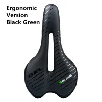 WEST BIKING Bicycle Saddle with Tail Light Thicken Widen MTB Soft Comfortable Bike Hollow Cycling Rear Seat Warning Lamp 3 Modes