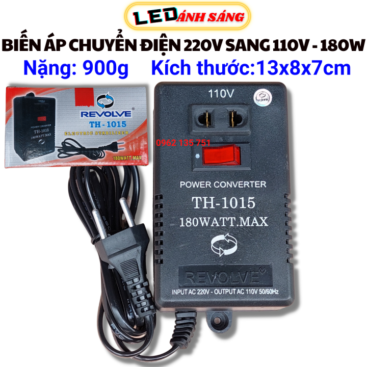 Biến áp Chuyển đổi Nguồn điện 220V Sang 110V 100V 180W | Lazada.vn