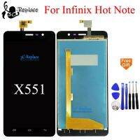 สีดำ5.5นิ้วสำหรับ Infinix Hot Note X551เครื่องมือทดแทนชิ้นส่วนจอสัมผัสแอลซีดีของเครื่องแปลงดิจิทัล