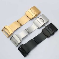 High Quality Double Press Safety Clasp 16Mm 18Mm 20Mm 22Mm Buckle Fold Deployment Clasp For Leather Rubber Steel Watch Strap