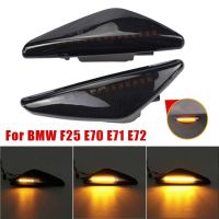 Sequential Flashing LED Turn Signal Side Marker Light Dynamic Blinker For BMW X3 F25 X5 E70 X6 E71 E72 2008 2009 2010 2011-2014