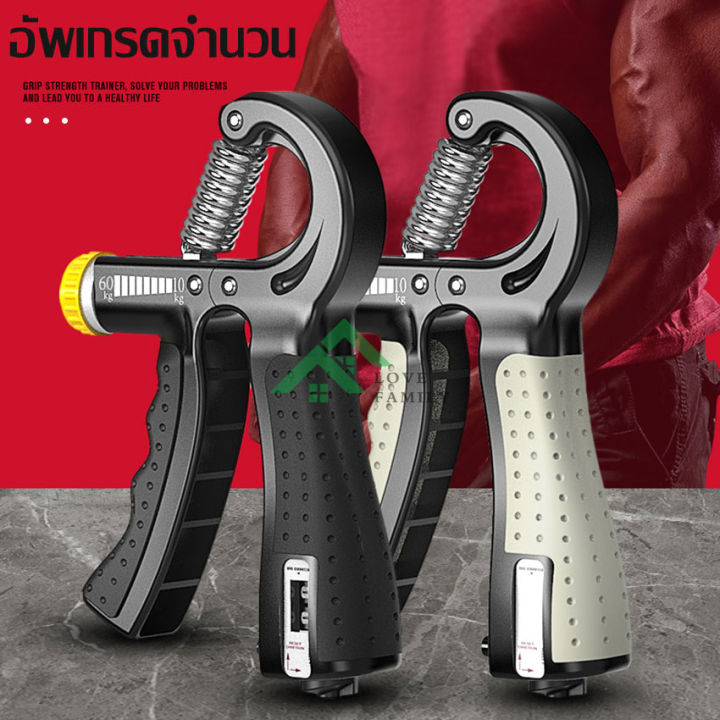 ที่บีบมือ-hand-grip-strengthener-แฮนด์กริ๊ป-กล้ามเนื้อนิ้ว-อุปกรณ์ฟื้นฟูมือ-อุปกรณ์บริหารนิ้วมืออุปกรณ์บริหารนิ้วมือที่บีบมือแบบปรับได้-10-60-kg