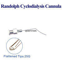 1ชิ้น25กรัม19กรัม Randolph Cyclodialisis Cannula จักษุแพทย์ตาเครื่องมือ