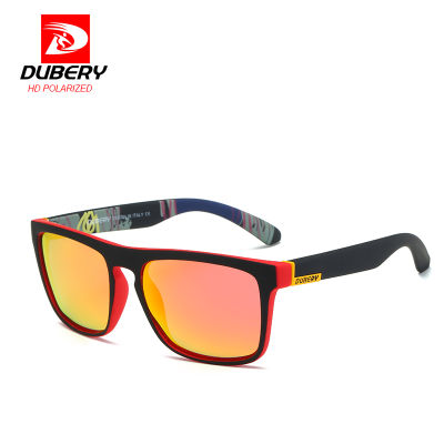 DUBERY Quick Silver Polarized Sport Sunglasses Mens Square Male Sun Glasses for Men