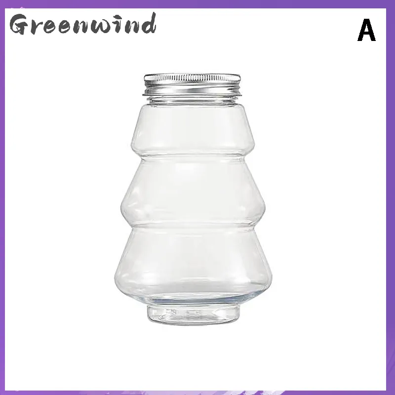 Christmas Juice Bottle Snowman Shape Beverage Container Reusable