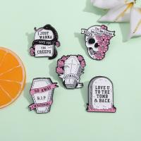 【YF】☒ﺴ✶  Punk Enamel Pin Loser Brooches Lapel Badge Gothic Coffin Jewelry for Wholesale Pins