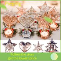 PIEPING Craft Festival Desktop Ornament Candle Holders Iron Art Home Decor Christmas Candlestick