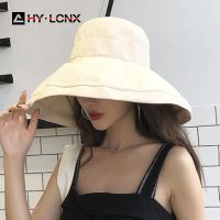 【CW】 New Cotton Breathable Big Brim Color Fashion Hat Outdoor Adjustable