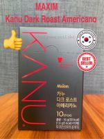 ☕ สายเข้มมาค่ะ กาแฟดาร์ก อเมริกาโน่ Maxim Kanu Dark Roast Americano Coffee 맥심 카누 다크 로스트 아메리카노 10T [1.6g x 10ea]