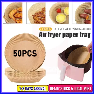 50Pcs Air Fryer Disposable Paper Non-Toxic Greaseproof Parchment