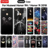 JURCHEN Case For Huawei Honor 9i 2018 Case Cute Print Silicone Soft Cover For Honor 9i 9N 2018 LLD-AL20 Cover Phone Coque 5.84 39;