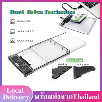 กล่องใส่HDD กล่องใส่ฮาร์ดดิสก์  กล่องใส่ฮาร์ดดิสก์ SATA แบบใส Harddisk SSD 2.5 นิ้ว USB3.0แรง Hard Drive  ขนาด 2.5 นิ้ว ไม่ต้องรื้อถอน D75