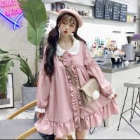 JuneLove Lace Embroidery Doll Dress Women Dress Japanese Harajuku Ulzzang Female Korean Kawaii Cute Clothing Lolita For Women