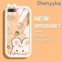 เคส Chenyyyka สำหรับ Realme C2 C2S เคส A1K OPPO เคสลายการ์ตูนกระต่ายแครอทสีสันสดใสน่ารักสัตว์ประหลาดน้อยเลนส์กล้องถ่ายรูปแบบนิ่มซิลิโคนเคสใสกันกระแทกแบบใสง่ายป้องกัน