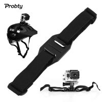 Probty Vented ปรับหมวกกันน็อคสายคล้องหัวเข็มขัด Go Pro Mount Holder Adapter สำหรับ Gopro Hero 43 321 Camera