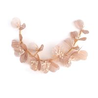 Gold Petal Flower Headband, Pearl Handmade Headband, Hair Accessories