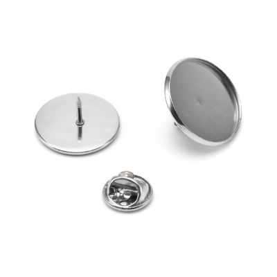 10Pcs/lot 6-30mm Blank Round Brooch Base Holder Pin Badge for Diy Jewelry Making