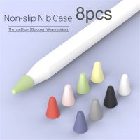 8pcs New Mute Silicone Replacement Tip Case Nib Cover Skin For Apple Pencil 1 2 Stylus Touchscreen Pen Nib Protector Stylus Pens