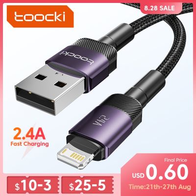 Chaunceybi Toocki USB 2.4A Cable IPhone 14 13 12 X Ipad  Fast Charging Uslion Charger iPhone Data Cord 0.5 1 2 3m