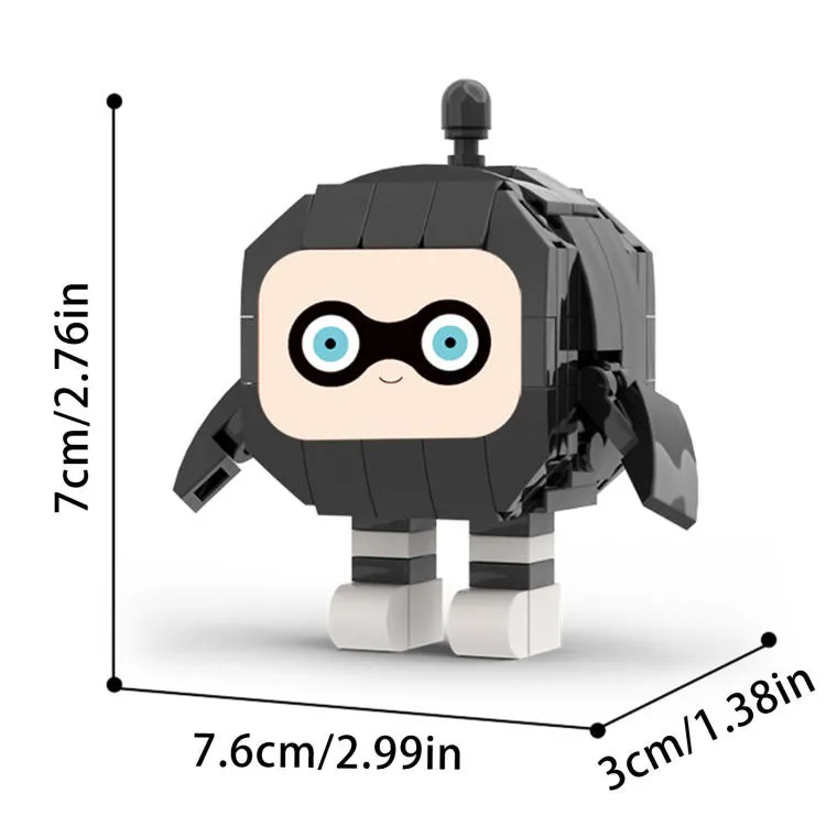 Cartoon Figure Building Block Model Kit MOC Cute Game Anime Doll ...