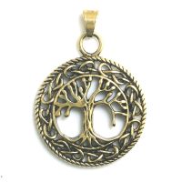 Unisex 316L Stainless Steel Punk Gothic Gold Color Tree Pendant