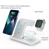 Foldable 3 in 1 Wireless Charger For iPhone 14 13 12 11 X 8 Charging Station For Apple Watch 8 7 6 5 4 AirPods Pro 2 3 Wall Chargers