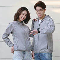 [ส่งของ]M-5XL เสื้อแจ็กเก็ตกันแดด ป้องกันรังสีอัลตราไวโอเลต เสื้อคลุมแขนยาว สไตล์เกาหลี กันแดด กันลม มีฮู้ด เสื้อโค้ทเย็น สวมใส่สบาย ชญ ใส่ได้