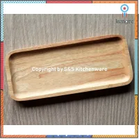 จานเหลี่ยมไม้ยางพารา ขนาด 4x9 นิ้ว by S&amp;S Kitchenware flashsale ลดกระหน่ำ