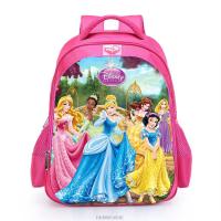 HOT★16นิ้ว Disney Snow White Princess กระเป๋านักเรียนเด็กหญิง Cinderella Orthopedic Mochila Kawaii กระเป๋านักเรียนเด็กกระเป๋าการ์ตูน