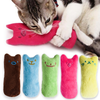 Cat Grinding Catnip Toys Funny Interactive Plush Cat Toy Pet Kitten Chewing Toy Claws Thumb Bite Cat Mint for Cats Teeth Toys Toys