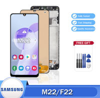 6.4 "Original Super AMOLED สำหรับ Samsung Galaxy M22 4G M225 M225F /Ds F22จอแสดงผล LCD แบบสัมผัสหน้าจอสำหรับ M22 F22 F225F จอแอลซีดีพร้อมกรอบ