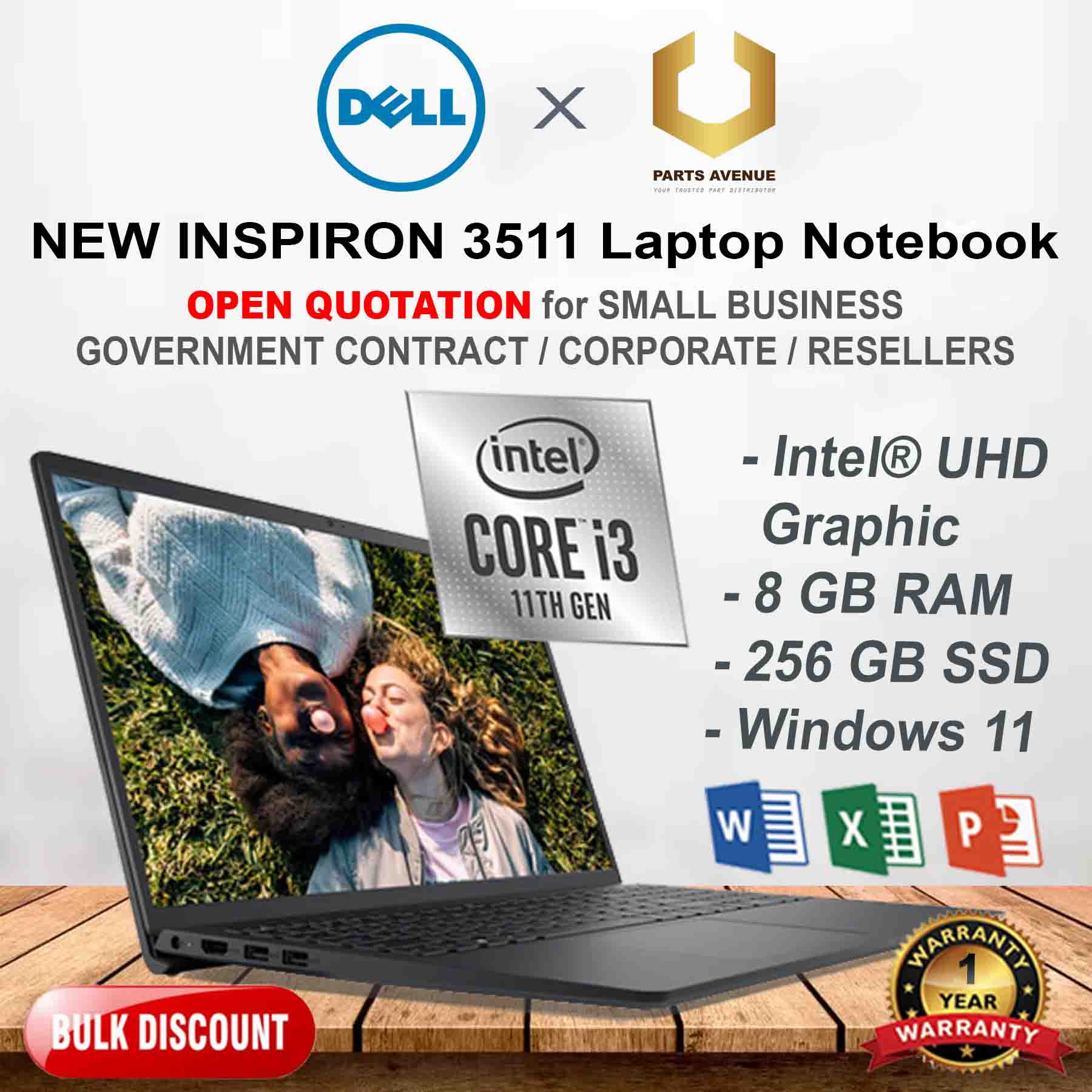 Computers, Tablets & Network Hardware Laptops & Netbooks Intel Celeron -  Intel UHD Graphics 610 Dell Dell Inspiron 15 3000 Windows 11 Laptop  
