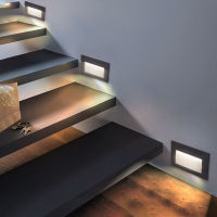 3W 4W 5W Led Step Light IP65 Aluminum Embedded Staircase Corner Lamp Indoor Outdoor Recessed Wall Stair Step Spot Footlight