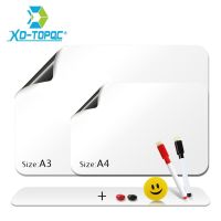 Flexible Mini Whiteboard Fridge Magnets Soft Message Board Refrigerator Memo Pad Magnetic Notes White Boards Stickers FM03