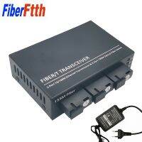 【Pre-order】 【Clearance sale】 Ethernet Switch Fiber Optical Media Converter โหมดเดียว2 RJ45และ3 SC Fiber Port 10/100M