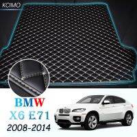 Alas Bagasi Mobil หนังสำหรับ BMW X6 E71ท้ายรถ2008-2014แผ่นรอง X6แผ่นรองกระโปรงหลังรถแผ่นส่งสินค้า E71 BMW หางแผ่นปูรถยนต์2010 2009