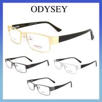 Odysey แว่นตา รุ่น 40811 กรอบเต็ม Rectangle ทรงสี่เหลี่ยมผืนผ้า ขาสปริง วัสดุ สแตนเลส สตีล (สำหรับตัดเลนส์) กรอบแว่นตา สวมใส่สบาย น้ำหนักเบา ไม่ตกเทรนด์ มีความแข็งแรงทนทาน Full frame Eyeglass Spring leg Stainless Steel material Eyewear Top Glasses