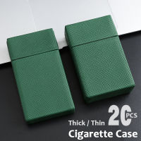 Thick and Thin Universal Leather Ciggarette Case 20 Sticks Holster Magnetic Suction Flip Cigarett Storage Box