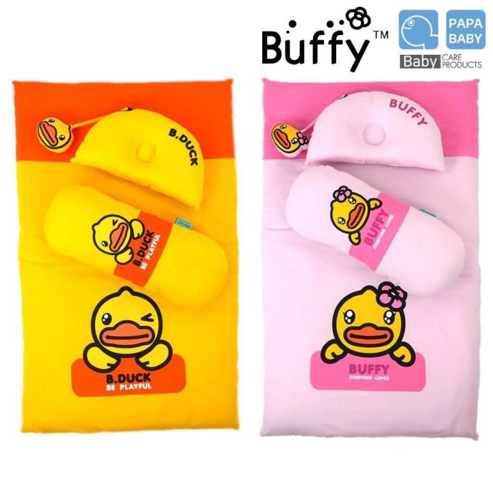 b-duck-เซ็ตที่นอนปิคนิคเด็กพร้อมหมอน-หมอนข้าง-21-x-35-bdsc001-ผลิตจากผ้า-cotton