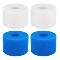 4 Pieces Swimming Pool Filter Foam ,Type S1 Reusable Washable Sponge Filter,Pool Filter for S1