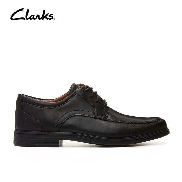 Clarks Un Aldric Park Black Leather Mens Lace (Black Leather) | Lazada