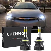 สำหรับ Honda Civic (FD) (ปี2006-2010)(ไฟหน้า)-หลอดไฟหน้า LED ไฟต่ำ6000K สีขาวสว่างจำนวน2