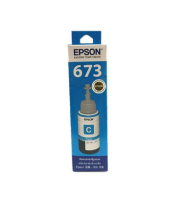 Epson 673 C น้ำหมึกเติมแบบขวด สีฟ้า ของแท้ 70ml ( T673200)