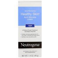 (สินค้าจาก USA)  Neutrogena, Healthy Skin, Anti-Wrinkle Cream, Night, 1.4 oz (40 g) ลดเลือนเส้นริ้วรอย