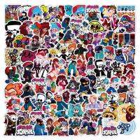 50/100PCS Laptop Sticker Friday Night Funkin Stickers Boyfriend Skid and Pump Girlfriend Daddy Mommy Monster Spirit Senpai Stickers Labels