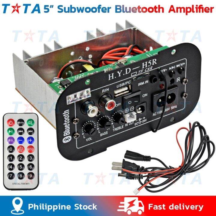 Subwoofer Amplifier Board Car Bluetooth Audio Amplifiers 12V 24V 220V