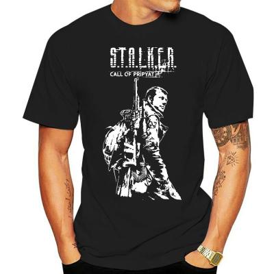 เสื้อยืด Game Stalker สำหรับผู้ชายทรงสั้นสำหรับฤดูร้อน