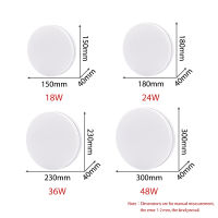 SquareRound LED Ceiling Panel Light Ultra thin 18W 24W 36W 48W 85-265V LED Lamp Mounted Modern Down Lighting For Home light